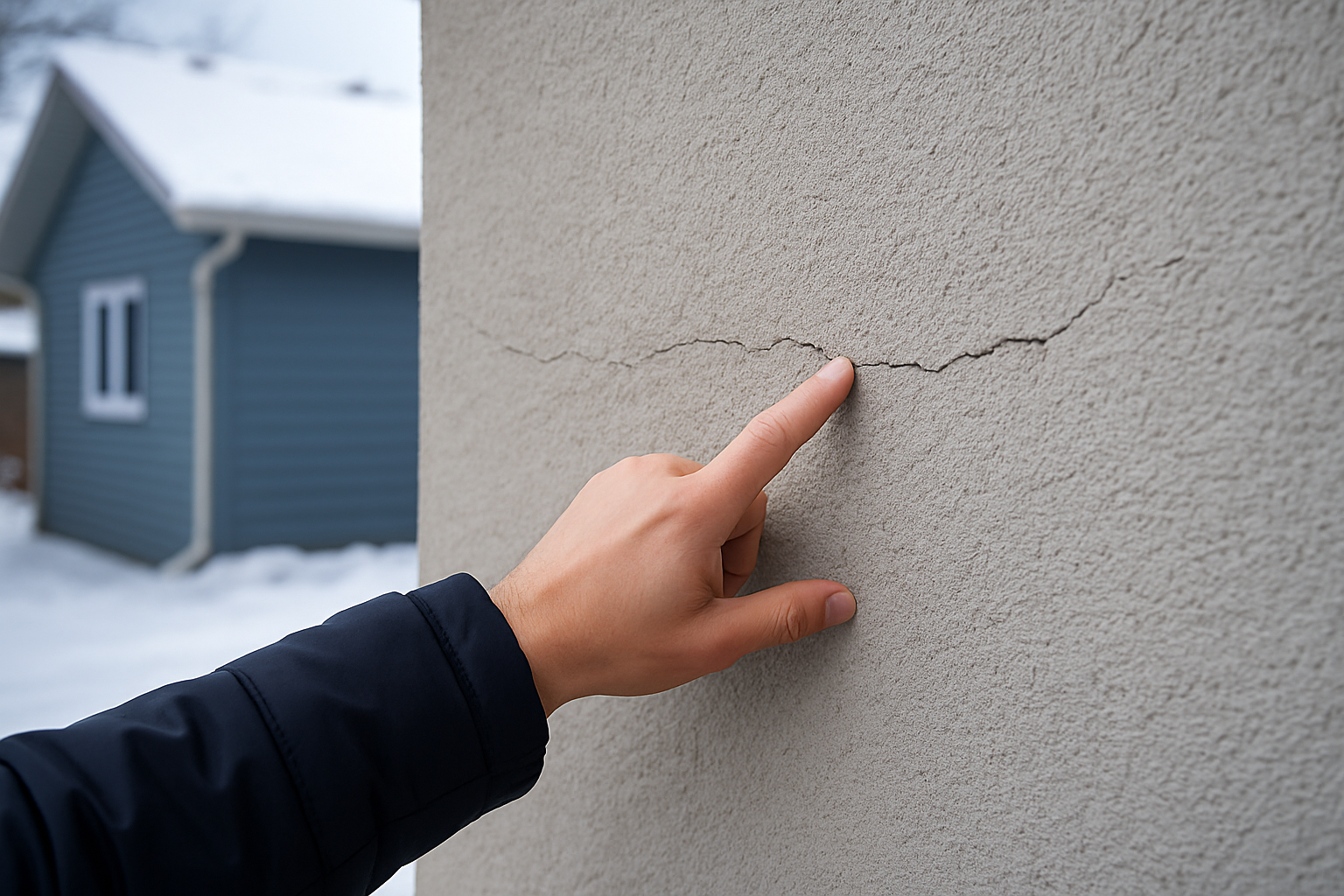 Why Saskatoon Winters Are Brutal on Stucco: How to Spot Hairline Cracks Before They Become a $10000 Problem